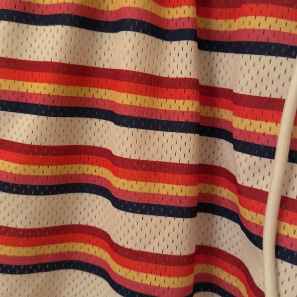 Ryoko Rain Stranger Things Rainbow Striped Athletic‎ Shorts Size AXL - Picture 6 of 10